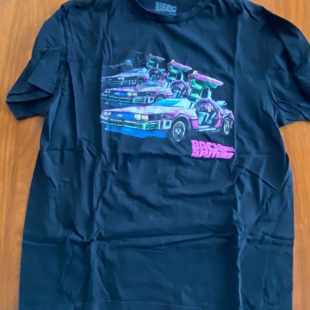Back to the Future Black Tee